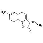 CAS#: 88515-59-7， (3Z,3aZ,7Z)-3-Ethylidene-8-methyl-5,6,9,10,11,11a-hexahydrocyclodeca[b]furan-2(3H)-one