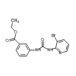 CAS 登录号：885267-07-2， 乙基3-{[(3-溴-2-吡啶基)氨基甲酰]氨基}苯甲酸酯
