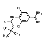 CAS#: 885270-19-9， 2-Methyl-2-propanyl (4-carbamimidoyl-2,6-dichlorophenyl)carbamate