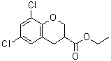CAS 登录号:885271-53-4, 6,8-二氯-3-色满羧酸乙酯