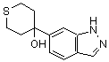 CAS#: 885272-21-9， 4-(1H-Indazol-6-yl)tetrahydro-2H-thiopyran-4-ol