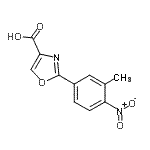 CAS#: 885273-86-9， 2-(3-Methyl-4-nitrophenyl)-1,3-oxazole-4-carboxylic acid