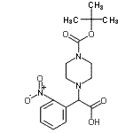 CAS#: 885274-14-6， (4-{[(2-Methyl-2-propanyl)oxy]carbonyl}-1-piperazinyl)(2-nitrophenyl)acetic acid