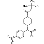 CAS#: 885274-20-4， (4-{[(2-Methyl-2-propanyl)oxy]carbonyl}-1-piperazinyl)(4-nitrophenyl)acetic acid