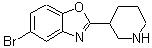 CAS#: 885275-09-2， 5-bromo-2-(3-piperidyl)-1,3-benzoxazole