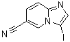 结构式 CAS# 885276-13-1, 3-碘咪唑并[1,2-a]吡啶-6-甲腈