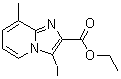 CAS 登录号：885276-44-8， 3-碘-8-甲基咪唑并[1,2-a]吡啶-2-羧酸乙酯