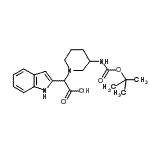 CAS#: 885276-55-1， 1H-Indol-2-yl[3-({[(2-methyl-2-propanyl)oxy]carbonyl}amino)-1-piperidinyl]acetic acid