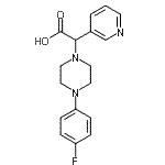 CAS#: 885276-69-7， [4-(4-Fluorophenyl)-1-piperazinyl](3-pyridinyl)acetic acid