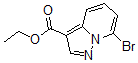 结构式 CAS# 885276-77-7, 7-溴-吡唑并[1,5-a]吡啶-3-羧酸乙酯
