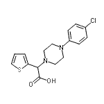 CAS#: 885276-92-6， [4-(4-Chlorophenyl)-1-piperazinyl](2-thienyl)acetic acid
