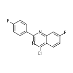 CAS#: 885277-44-1， 4-Chloro-7-fluoro-2-(4-fluorophenyl)quinazoline