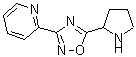 CAS#: 885277-84-9， 2-[5-(2-Pyrrolidinyl)-1,2,4-oxadiazol-3-yl]pyridine