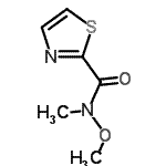 CAS#: 885278-18-2， N-Methoxy-N-methyl-1,3-thiazole-2-carboxamide