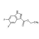 CAS#: 885279-04-9， Ethyl 5,6-difluoro-1H-indazole-3-carboxylate
