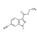 CAS#: 885279-19-6， Ethyl 6-cyano-1H-indazole-3-carboxylate