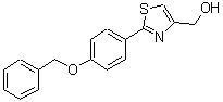 CAS#: 885279-89-0， {2-[4-(Benzyloxy)phenyl]-1,3-thiazol-4-yl}methanol