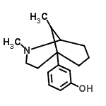 CAS#: 88550-29-2， 3-(2,9-Dimethyl-2-azabicyclo[3.3.1]non-5-yl)phenol