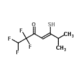 CAS#: 88552-01-6， (4Z)-1,1,2,2-Tetrafluoro-6-methyl-5-sulfanyl-4-hepten-3-one