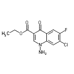 CAS#: 88569-30-6， Ethyl 1-amino-7-chloro-6-fluoro-4-oxo-1,4-dihydro-3-quinolinecarboxylate