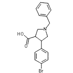 CAS 登录号：885959-06-8， 1-苄基-4-(4-溴苯基)-3-吡咯烷羧酸