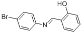 structure of CAS# 886-34-0, N-Salicylidene-4-Bromoaniline;6-[[(4-Bromophenyl)Amino]Methylidene]Cyclohexa-2,4-Dien-1-One;(6E)-6-[[(4-Bromophenyl)Amino]Methylene]Cyclohexa-2,4-Dien-1-One;6-[[(4-Bromophenyl)Amino]Methylene]Cyclohexa-2,4-Dien-1-One