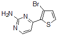 结构式 CAS# 886360-54-9, 4-(3-溴-2-噻吩基)-2-嘧啶胺