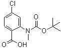 CAS#: 886362-06-7， 4-Chloro-2-(methyl{[(2-methyl-2-propanyl)oxy]carbonyl}amino)benzoic acid
