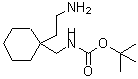 structure of CAS# 886362-17-0, 2-Methyl-2-propanyl {[1-(2-aminoethyl)cyclohexyl]methyl}carbamate;[1-(2-Ami<wbr>no-ethyl)<wbr>-cyclohex<wbr>ylmethyl]<wbr>-carbamic<wbr> acid ter<wbr>t-butyl e<wbr>ster;2-(1-N-Boc-Aminomethyl-cyclohexyl)-ethylamine