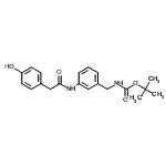 CAS#: 886362-47-6， 2-Methyl-2-propanyl (3-{[(4-hydroxyphenyl)acetyl]amino}benzyl)carbamate