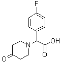 CAS#: 886363-63-9， (4-Fluorophenyl)(4-oxo-1-piperidinyl)acetic acid