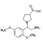 CAS#: 886363-82-2， 1-[2-Amino-1-(2,5-dimethoxyphenyl)ethyl]-3-pyrrolidinecarboxylic acid