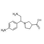 CAS#: 886364-09-6， 1-[2-Amino-1-(4-aminophenyl)ethyl]-3-pyrrolidinecarboxylic acid