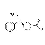CAS#: 886364-11-0， 1-(2-Amino-1-phenylethyl)-3-pyrrolidinecarboxylic acid