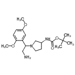 CAS#: 886364-61-0， 2-Methyl-2-propanyl {1-[2-amino-1-(2,5-dimethoxyphenyl)ethyl]-3-pyrrolidinyl}carbamate