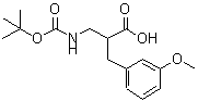 CAS#: 886364-91-6， 2-(3-Methoxybenzyl)-3-({[(2-methyl-2-propanyl)oxy]carbonyl}amino)propanoic acid