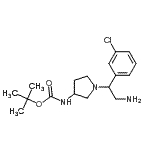 CAS#: 886365-07-7， 2-Methyl-2-propanyl {1-[2-amino-1-(3-chlorophenyl)ethyl]-3-pyrrolidinyl}carbamate