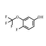 structure of CAS# 886501-26-4, 4-Fluoro-3-(trifluoromethoxy)phenol;MFCD06660257