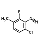 structure of CAS# 886502-19-8, 6-Chloro-2-fluoro-3-methylbenzonitrile;6-chloro-2-fluoro-3-methylbenzenecarbonitrile;MFCD06660186