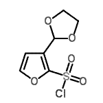 CAS#: 886851-63-4， 3-(1,3-Dioxolan-2-yl)-2-furansulfonyl chloride