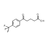 structure of CAS# 88699-88-1, 5-Oxo-5-[4-(trifluoromethyl)phenyl]pentanoic acid;5-Oxo-5-(4-trifluoromethylphenyl)valeric acid