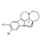CAS#: 88704-50-1， (1S,13bS)-1-Amino-11-bromo-1,2,7,8,13,13b-hexahydro[1,6,2]oxathiazepino[2',3':1,2]pyrido[3,4-b]indol-10-ol