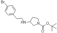 CAS#: 887578-47-4， 2-Methyl-2-propanyl 3-{[2-(4-bromophenyl)ethyl]amino}-1-pyrrolidinecarboxylate
