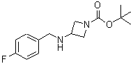 CAS#: 887580-28-1， 2-Methyl-2-propanyl 3-[(4-fluorobenzyl)amino]-1-azetidinecarboxylate