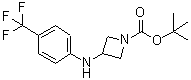 CAS#: 887580-36-1， 2-Methyl-2-propanyl 3-{[4-(trifluoromethyl)phenyl]amino}-1-azetidinecarboxylate