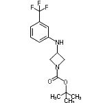 CAS#: 887580-44-1， 2-Methyl-2-propanyl 3-{[3-(trifluoromethyl)phenyl]amino}-1-azetidinecarboxylate