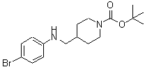 CAS#: 887581-67-1， 2-Methyl-2-propanyl 4-{[(4-bromophenyl)amino]methyl}-1-piperidinecarboxylate