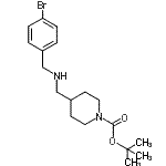 CAS#: 887581-89-7， 2-Methyl-2-propanyl 4-{[(4-bromobenzyl)amino]methyl}-1-piperidinecarboxylate