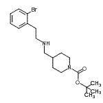 CAS#: 887581-97-7， 2-Methyl-2-propanyl 4-({[2-(2-bromophenyl)ethyl]amino}methyl)-1-piperidinecarboxylate