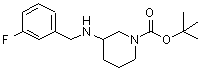 CAS#: 887584-89-6， 2-Methyl-2-propanyl 3-[(3-fluorobenzyl)amino]-1-piperidinecarboxylate